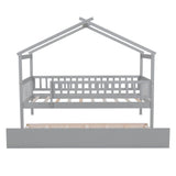 Creativity House Bed With Twin Size Trundle - Furniture Home Direct