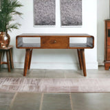 Solid Wood Curved Coffee Table