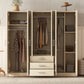 6 Doors Wardrobe Storage For Bedroom, With Big Drawers - Furniture Home Direct