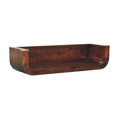 Indira Floating Console Table - Walnut - Furniture Home Direct