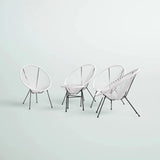 Outdoor Conversation Set With Ergonomic Lounge Chairs And Tempered Glass Table