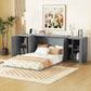 Murphy Bed With Shelves, Cabinets And USB Ports - Furniture Home Direct