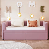 Upholstered Daybed With Ergonomic Design Backrest - Furniture Home Direct