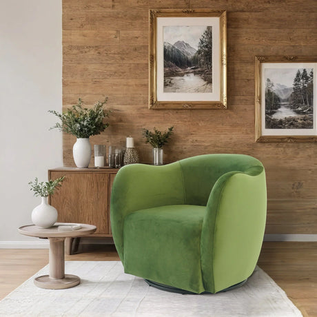 Renee - Swivel Chair - Green - Furniture Home Direct