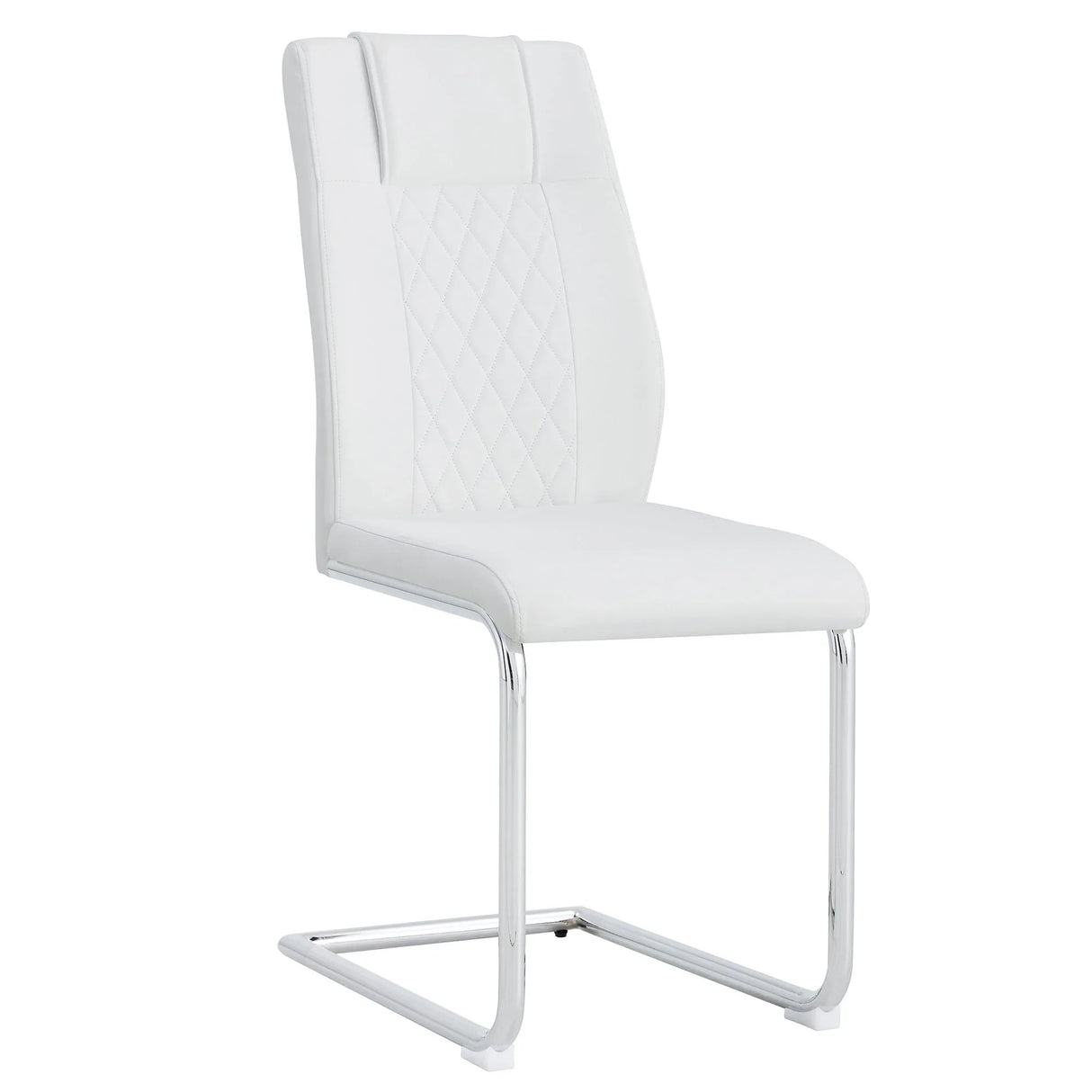Modern Dining Chairs With Padded Seat, Metal Legs - Furniture Home Direct