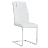 Modern Dining Chairs With Padded Seat, Metal Legs - Furniture Home Direct