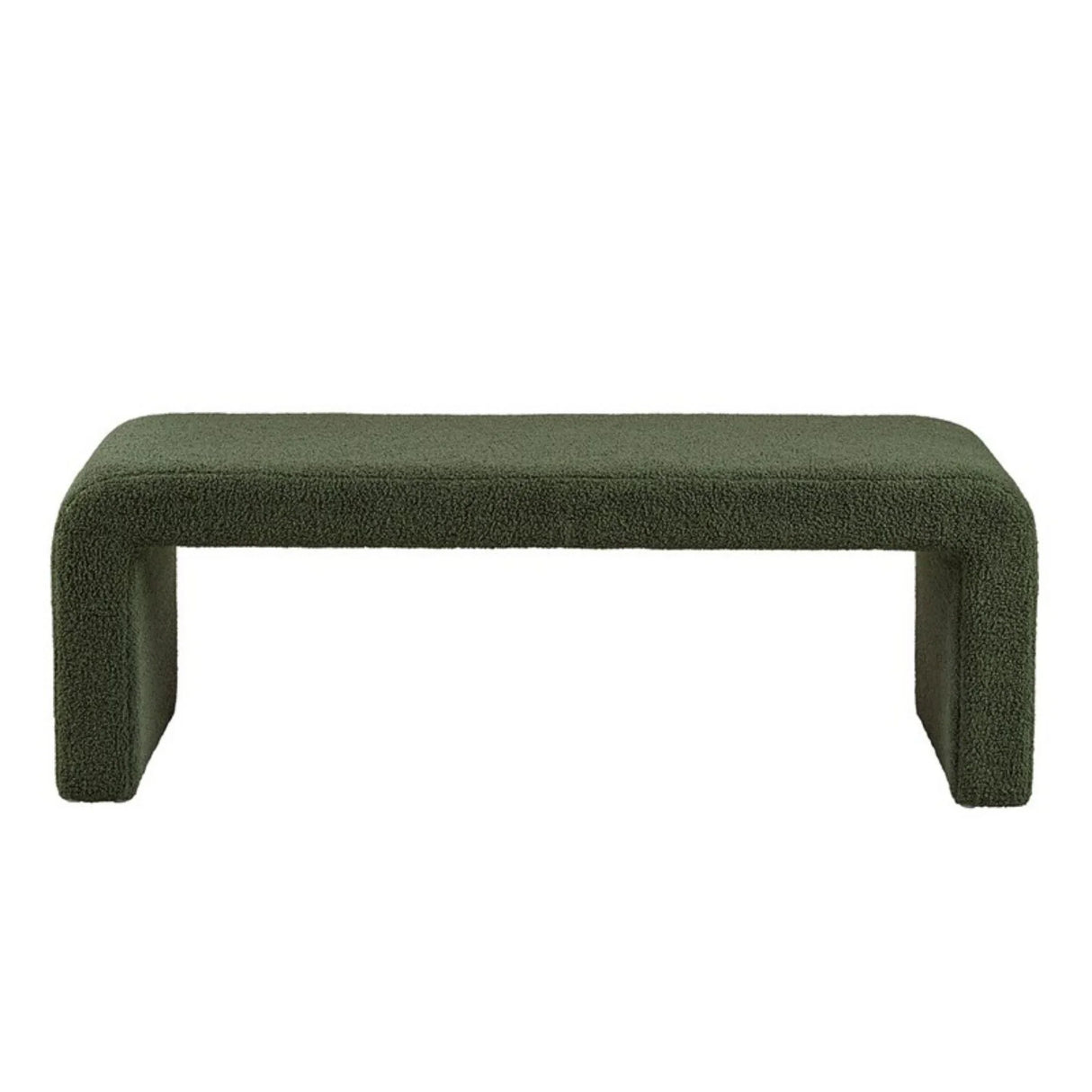 Modern Contemporary Boucle Waterfall Bench - Furniture Home Direct