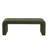 Modern Contemporary Boucle Waterfall Bench - Furniture Home Direct