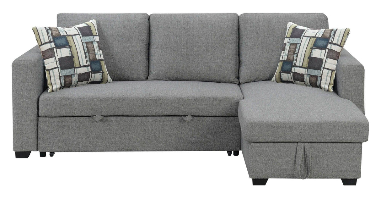 Pensole - Reversible Pop - Up Sleeper Sectional - Furniture Home Direct