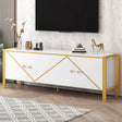 Modern Minimalist TV Stand With 2 Spacious Cabinets - Furniture Home Direct
