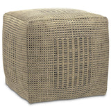 Delilah - Square Woven Pouf - Natural - Furniture Home Direct