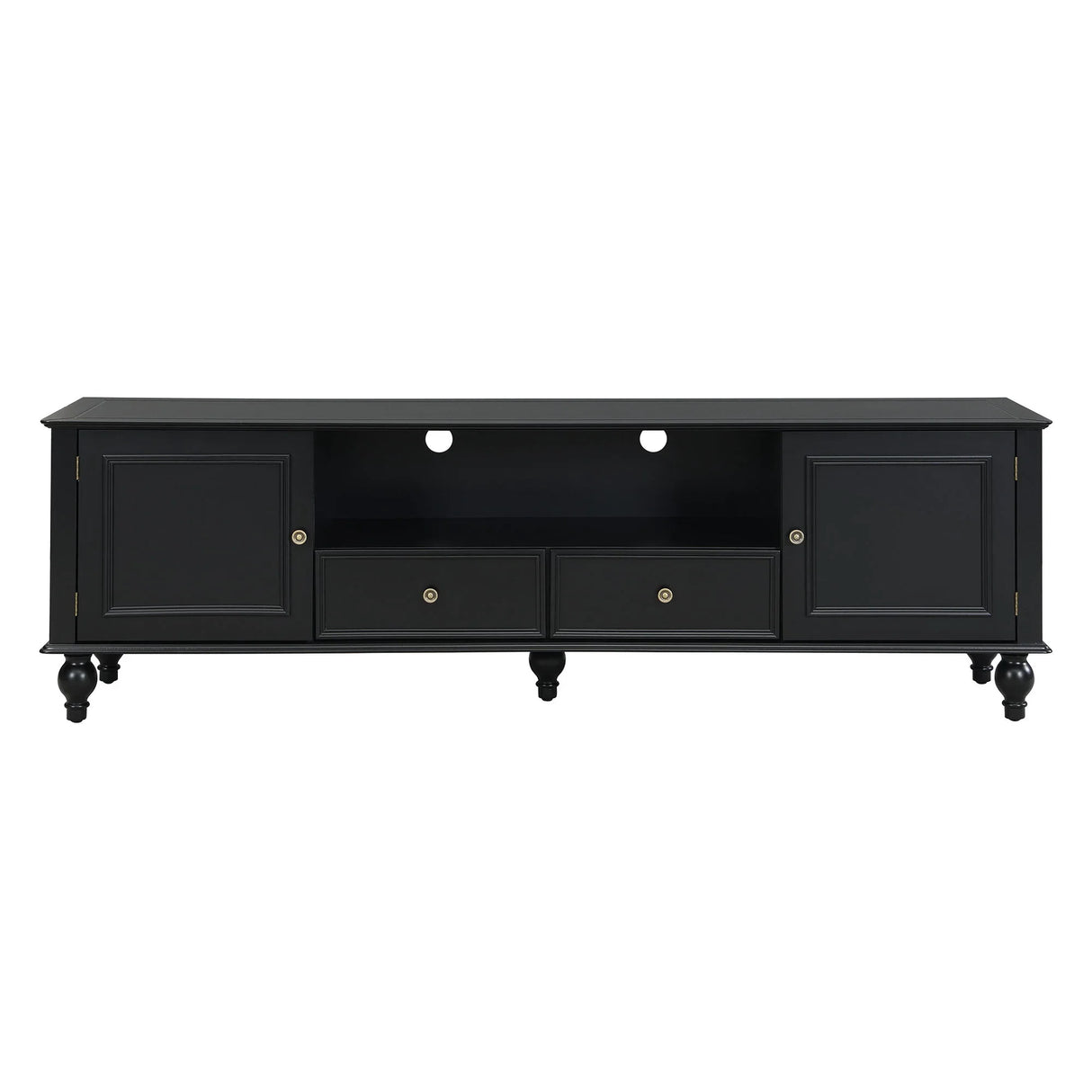 TV Stand For TVs Up To 80", Entertainment Center With Open Compartment - Furniture Home Direct