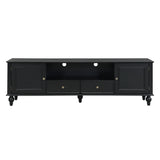 TV Stand For TVs Up To 80", Entertainment Center With Open Compartment - Furniture Home Direct