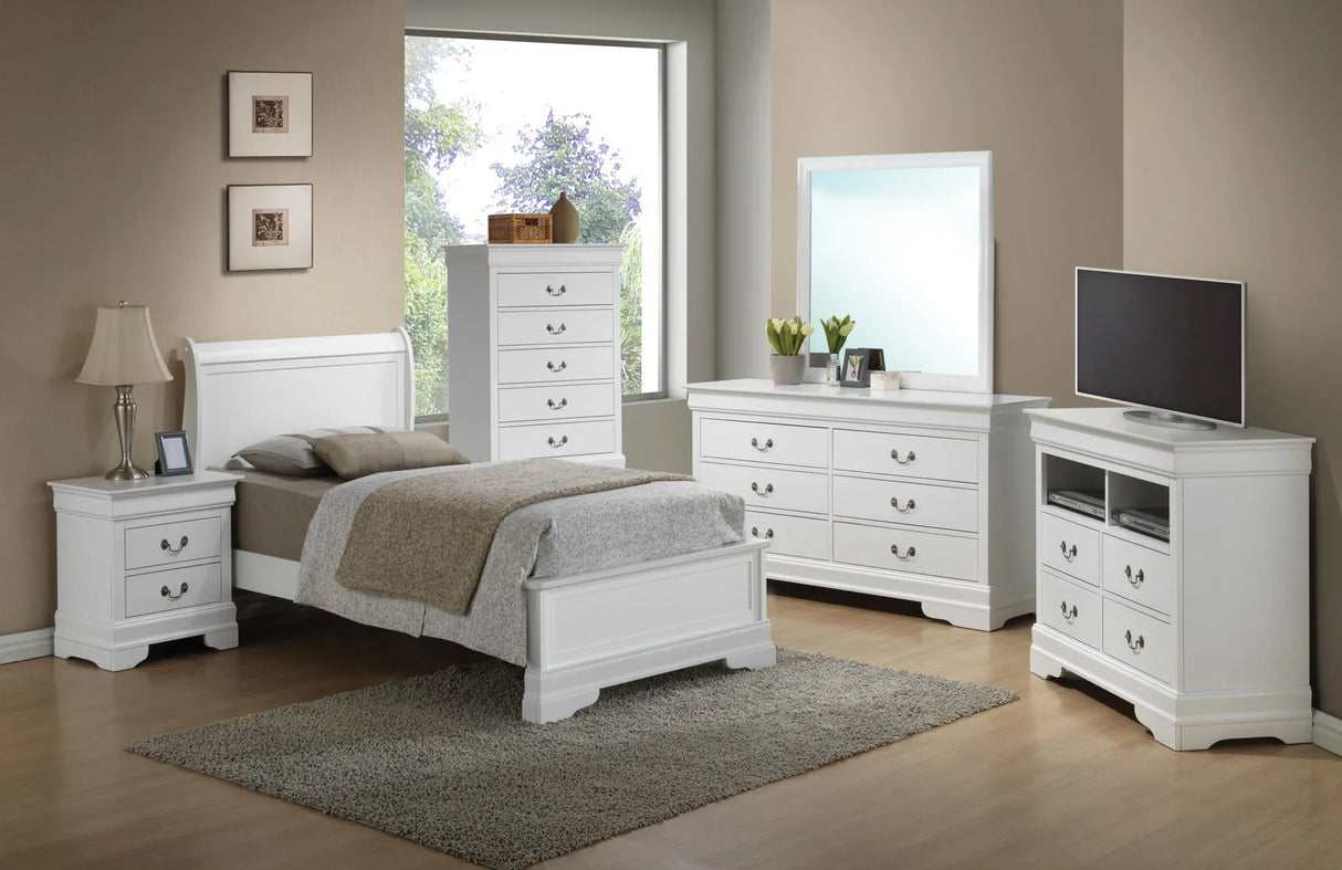 Sleigh Bed With Low Footboard - Furniture Home Direct