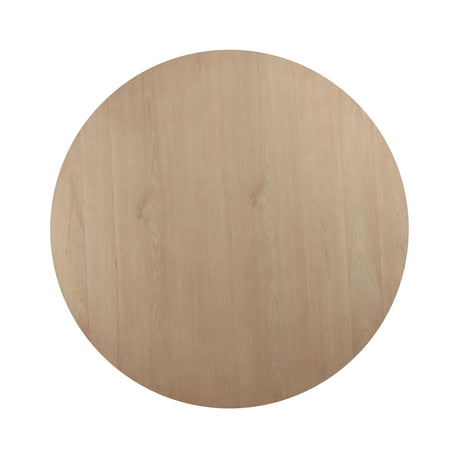Caspian - 5 Piece Round Dining Table Set With Chairs - Oak - Furniture Home Direct