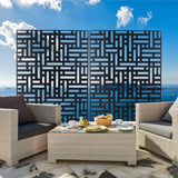 Decorative Freestanding Metal Privacy Screen For Indoor & Outdoor Use - Furniture Home Direct