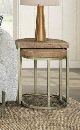 Nesting Tables - Light Brown - Furniture Home Direct