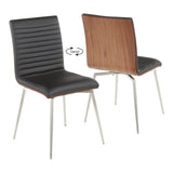 Mason - Contemporary Dining Chair (Set of 2) With Swivel - Furniture Home Direct