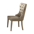 Kacela - Synthetic Leather Side Chair (Set of 2) - Champagne - Furniture Home Direct