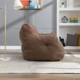 Soft Teddy Fabric Tufted Foam Bean Bag Chair With Teddy Fabric - Furniture Home Direct