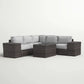 Modern Patio Rattan Sectional Set With Cushions - Furniture Home Direct