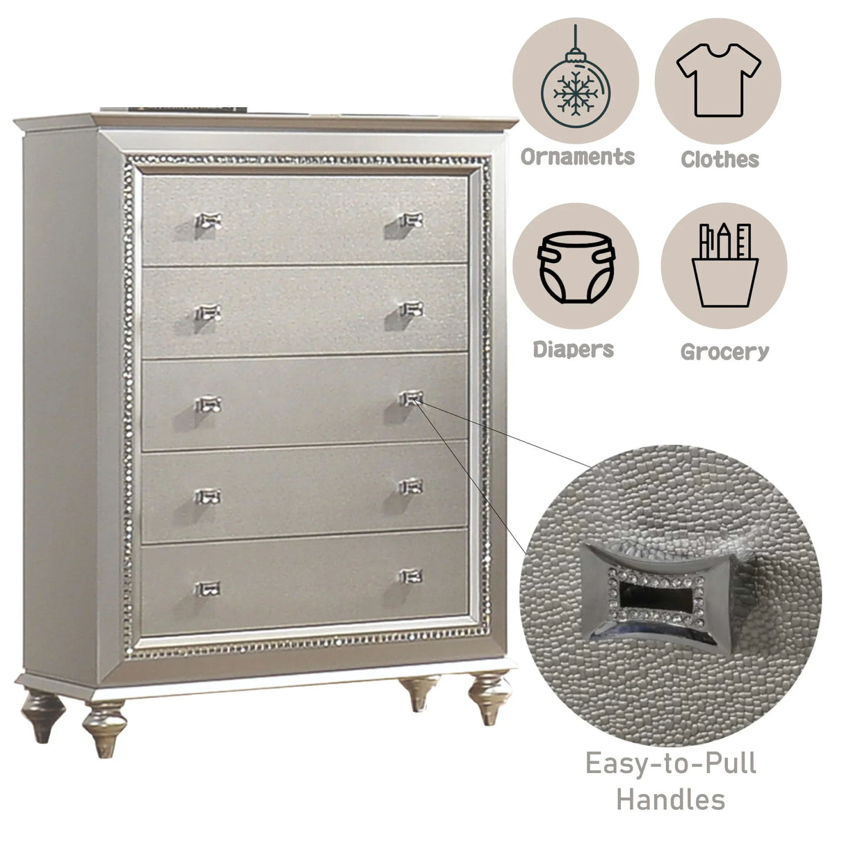 Kaitlyn - Chest, Elegant Design - Furniture Home Direct