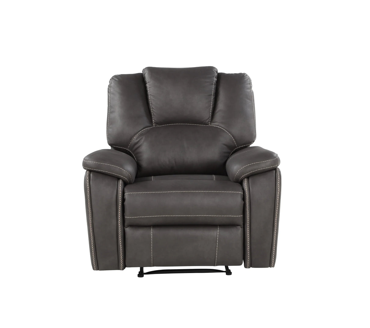 Katrine - 3 Piece Reclining Living Room Set - Charcoal - Furniture Home Direct