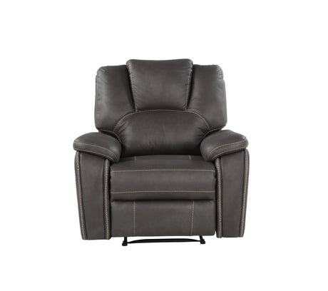 Katrine - 3 Piece Reclining Living Room Set - Charcoal - Furniture Home Direct