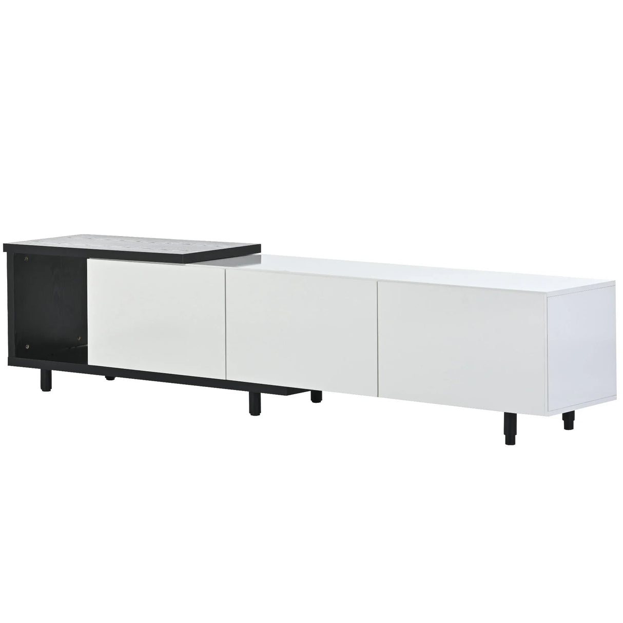 Modern Stylish Extendabletv Stand TV Cabinet For 80" TV - Furniture Home Direct