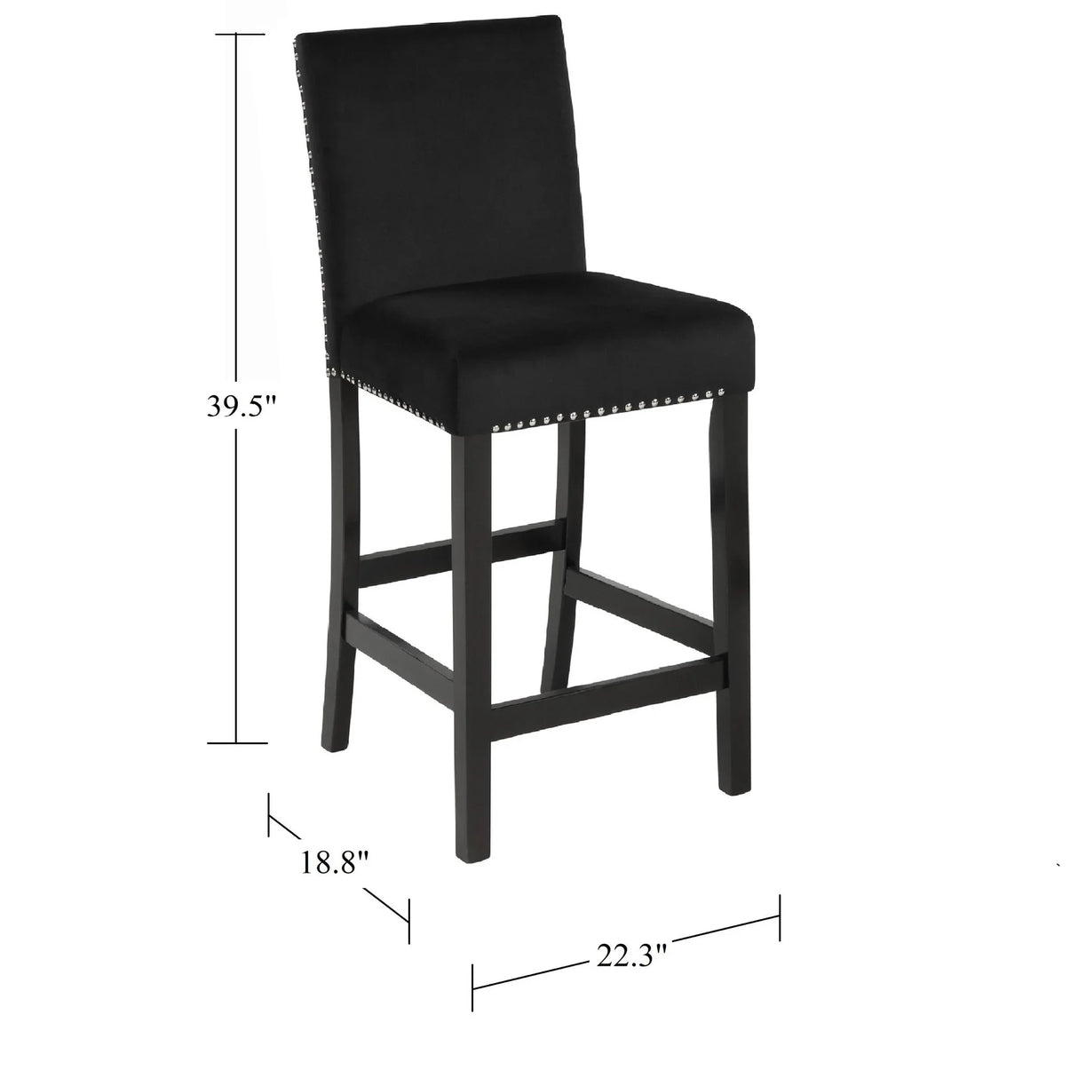 5 Piece Counter Height Dining Set With Table And Upholstered Chairs - Furniture Home Direct
