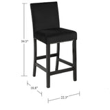 5 Piece Counter Height Dining Set With Table And Upholstered Chairs - Furniture Home Direct