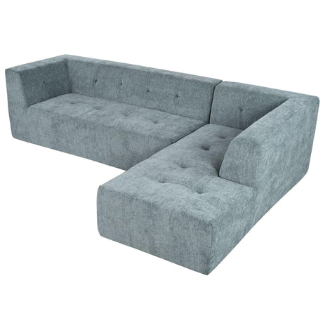 Modular Combination Living Room Sofa Set, Modern Minimalist Sofa, Living Room Upholstered Sofa Bed, Bedroom, 2 Pieces Computer Free Combination, L - Shaped - Furniture Home Direct