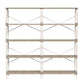 5 Tier Industrial Bookshelf, Tall Bookcase With Open Design, Vintage Storage Organizer - Furniture Home Direct