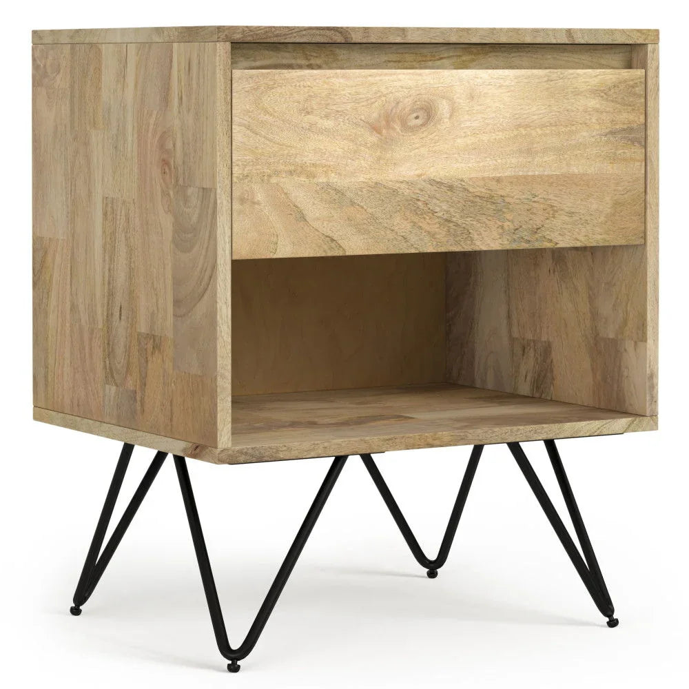 Hunter - Nightstand - Natural - Furniture Home Direct
