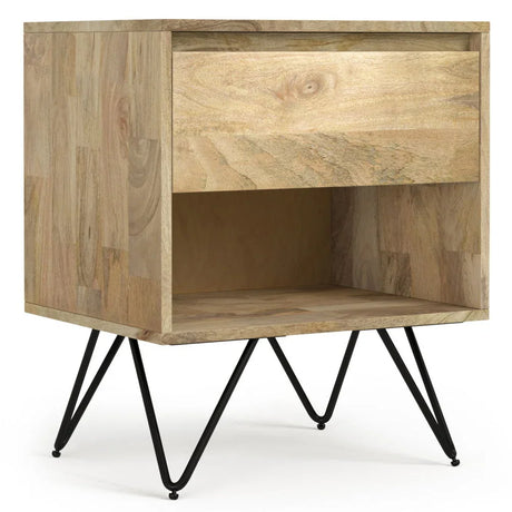 Hunter - Nightstand - Natural - Furniture Home Direct