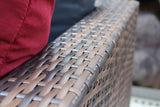 5 Piece Wicker Patio Set With Cushions - Furniture Home Direct