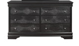 Queen Bedroom Set Modern Solid Wood 5 Piece Metallic Gray - Furniture Home Direct
