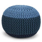Nikki - Handcrafted Hand Knit Round Pouf - Furniture Home Direct