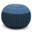 Nikki - Handcrafted Hand Knit Round Pouf - Furniture Home Direct