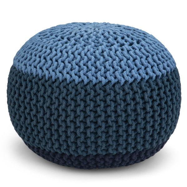Nikki - Handcrafted Hand Knit Round Pouf - Furniture Home Direct