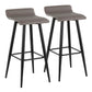Ale - Contemporary Fixed Height Bar Stool (Set of 2) - Furniture Home Direct