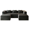 Compression Sofa With 2 Ottomans - Furniture Home Direct