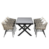 Outdoor 7 Piece DIning Set - Beige - Furniture Home Direct