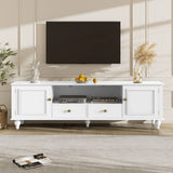 TV Stand For TVs Up To 80", Entertainment Center With Open Compartment - Furniture Home Direct