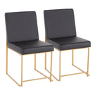Fuji - Contemporary Stylish Frame, High Back Dining Chair (Set of 2) - Furniture Home Direct