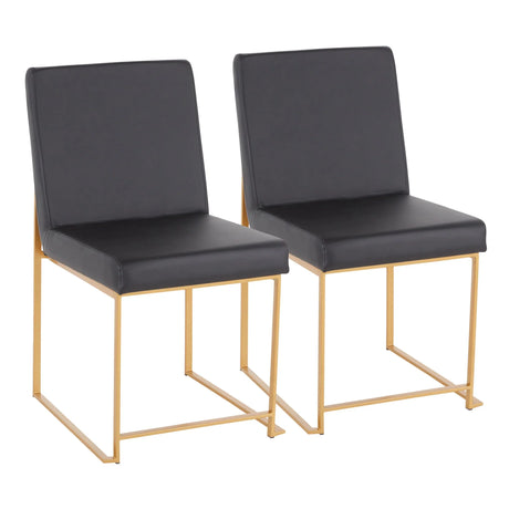 Fuji - Contemporary Stylish Frame, High Back Dining Chair (Set of 2) - Furniture Home Direct