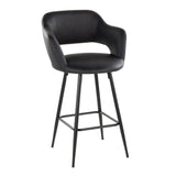 Margarite - Contemporary Fixed Height Counter Stool With Square Footrest (Set of 2) - Furniture Home Direct