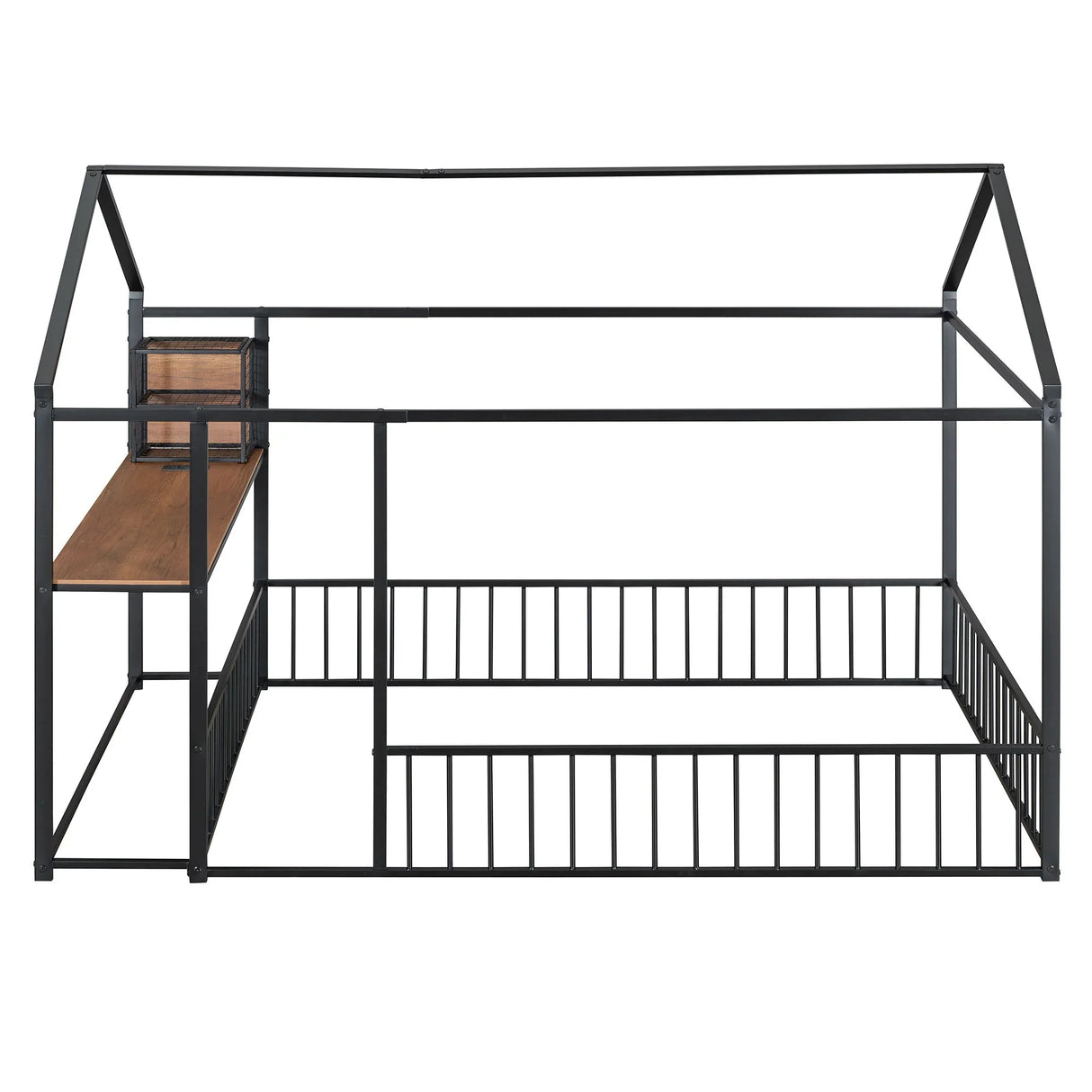 House Frame With Desk, Shelves, Power Outlets And USB Ports - Furniture Home Direct