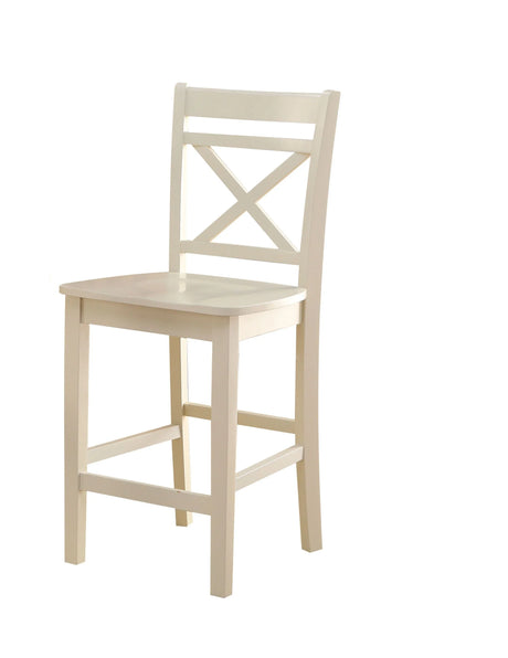 Tartys - Counter Height Chair (Set of 2) - Cream - Furniture Home Direct