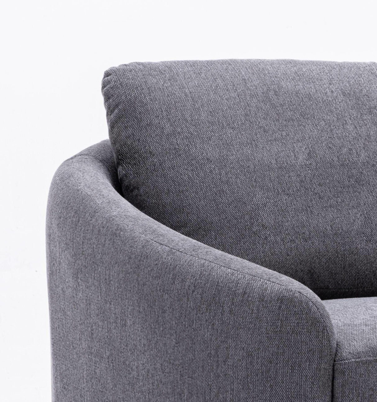 Yuina - Linen Loveseat - Gray - Furniture Home Direct